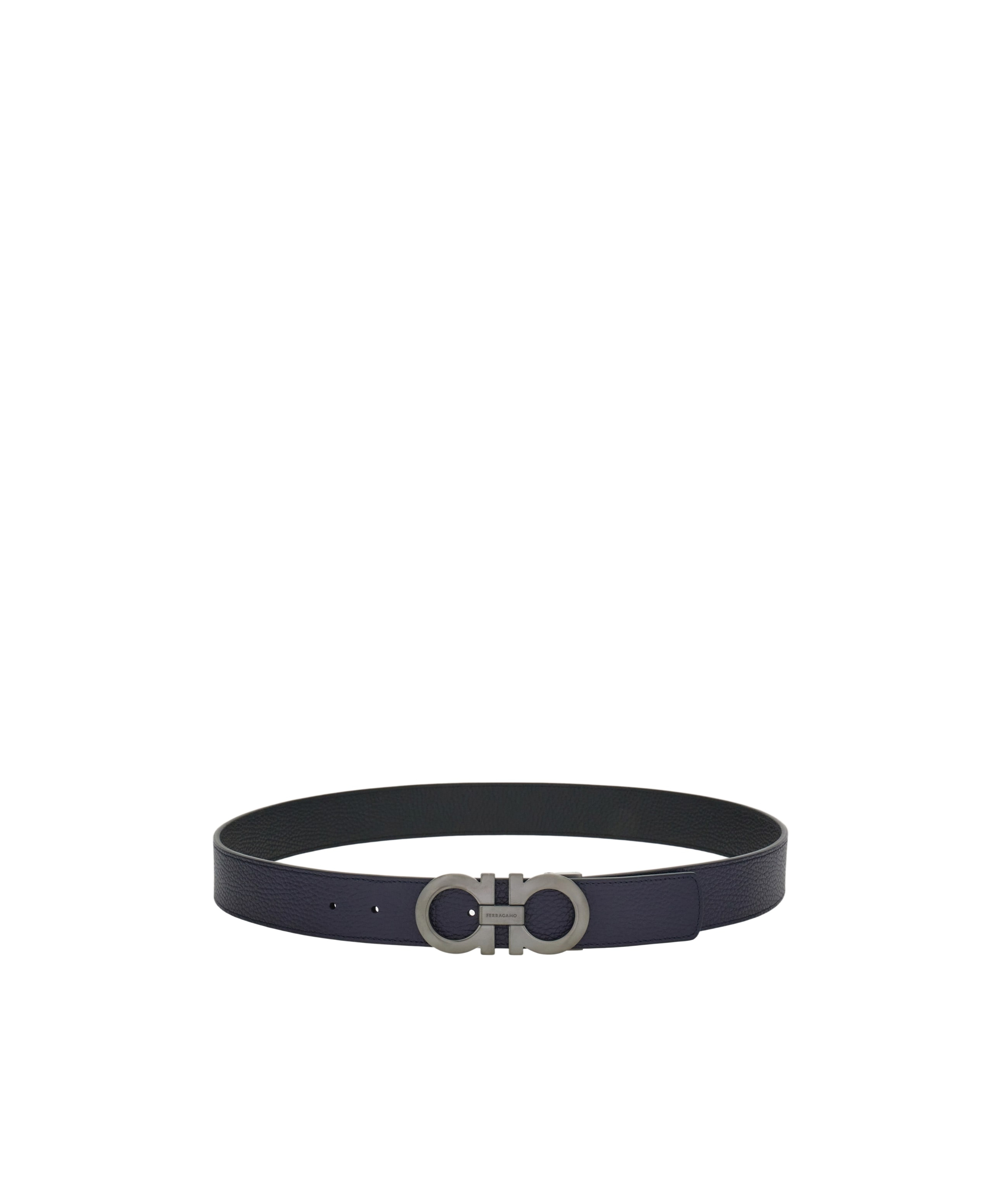 Ferragamo Buckle Belt In Black