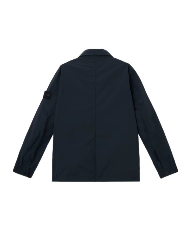 Stone Island Field Jacket With Soft Feel And Anti-drop In Blue