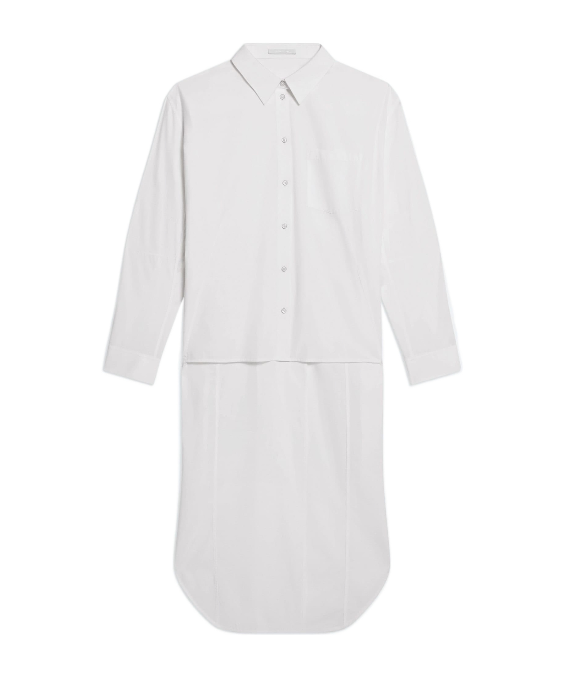 Helmut Lang Women's Apex Asymmetric Cotton-poplin Shirt In White