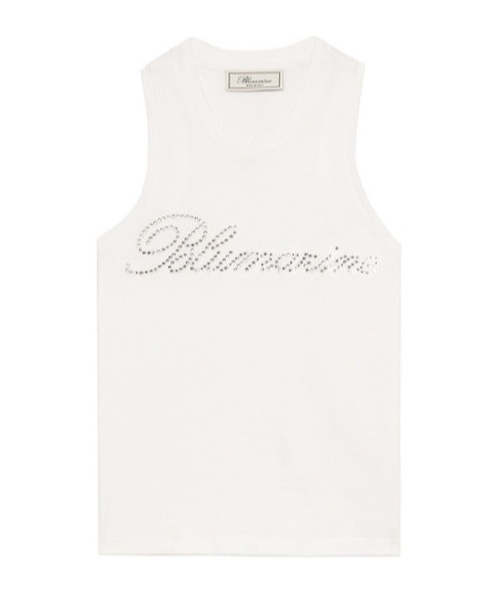 Blumarine Round-neck Vest In White