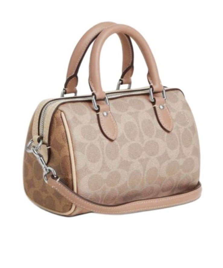 Coach Logo Shoulder Bag In Nude