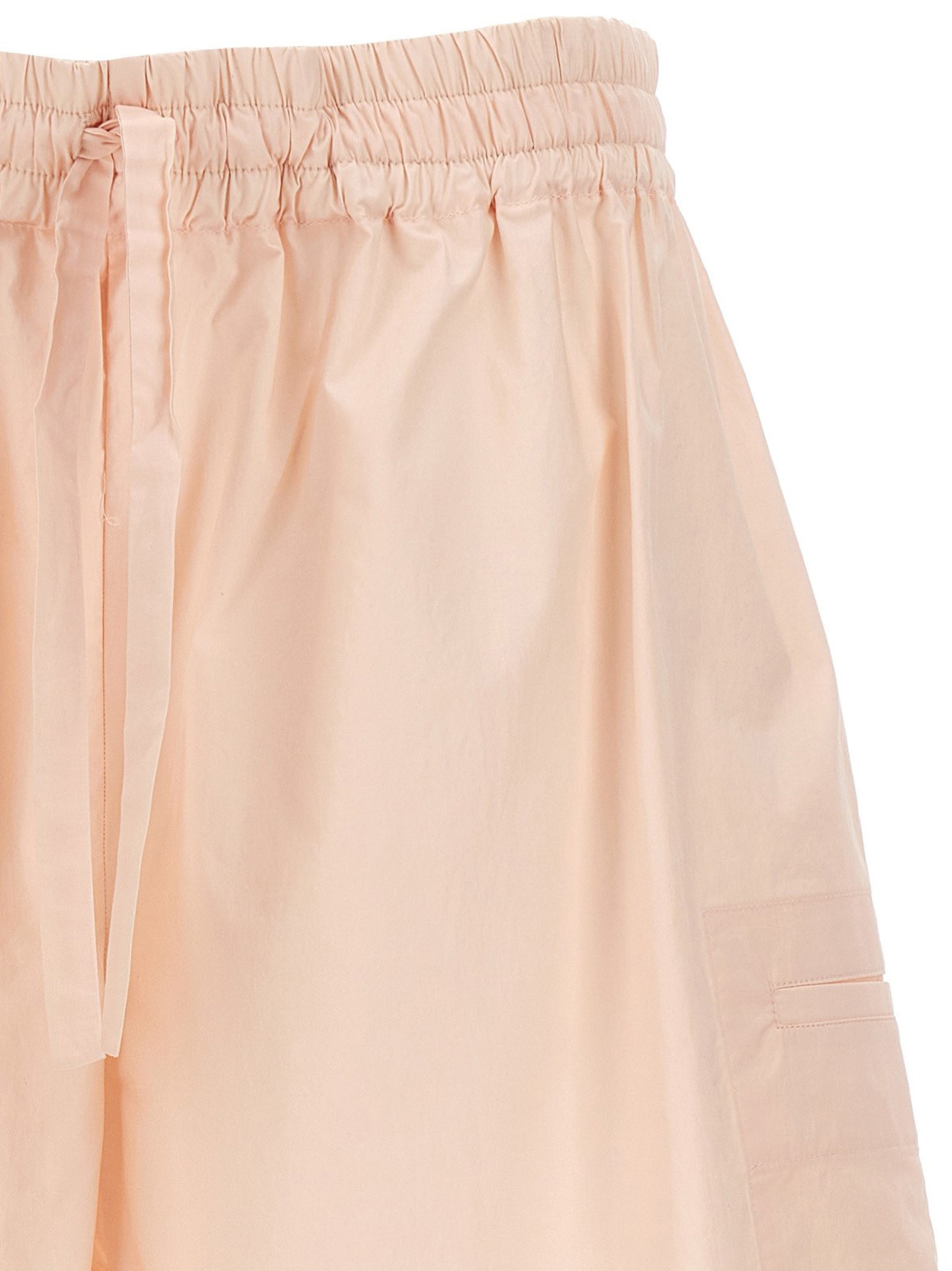 Studio Nicholson Elastic Waistband Lightweight Relaxed Fit Shorts In Nude