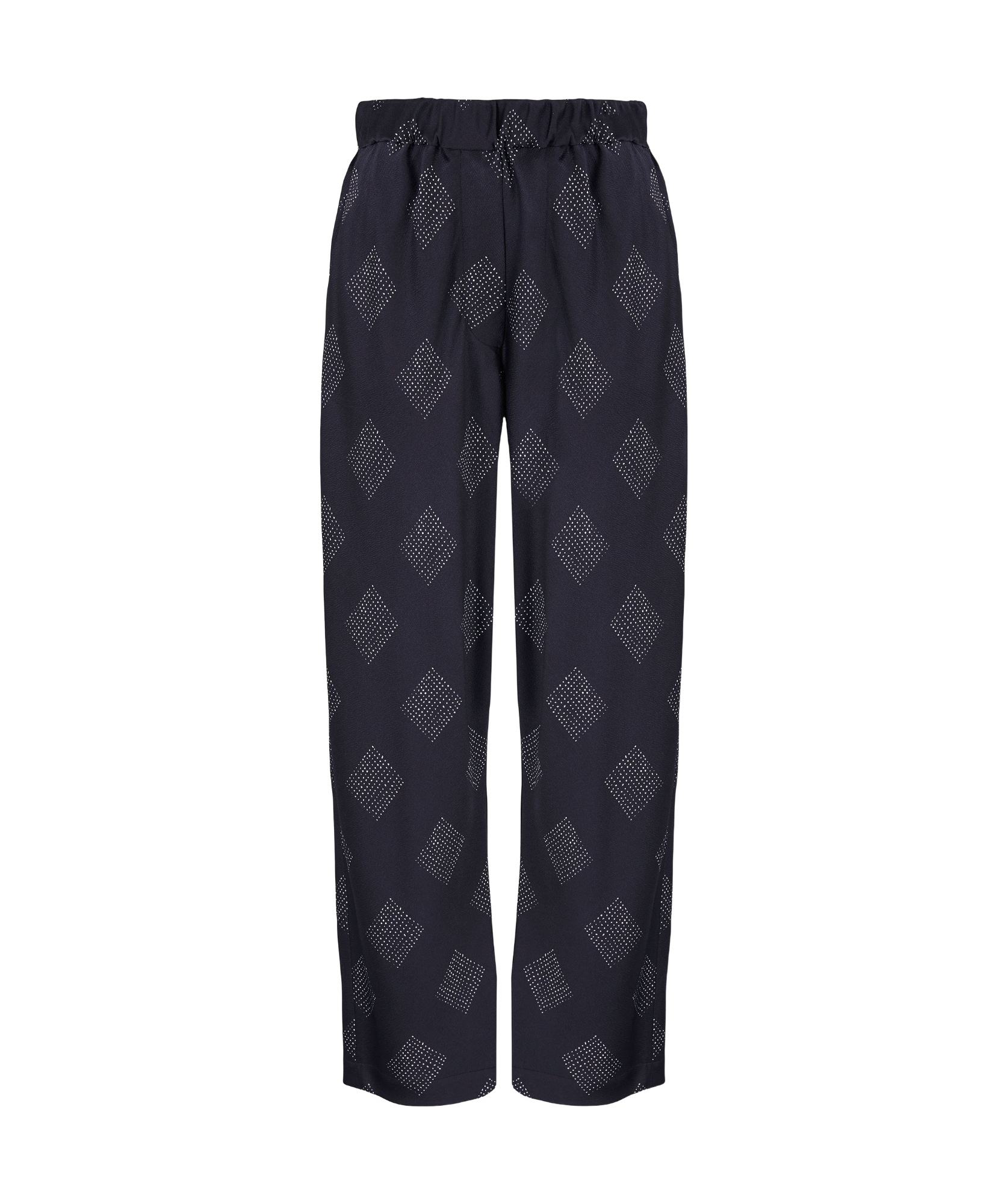 Giorgio Armani Geometrically Printed Crepe Trousers In Pattern