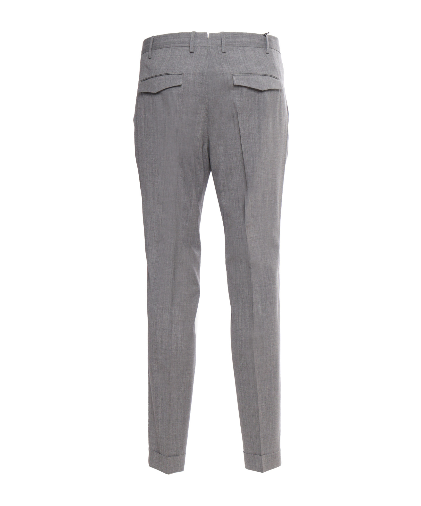 Pt01 Pleated Slim-cut Trousers In Gray