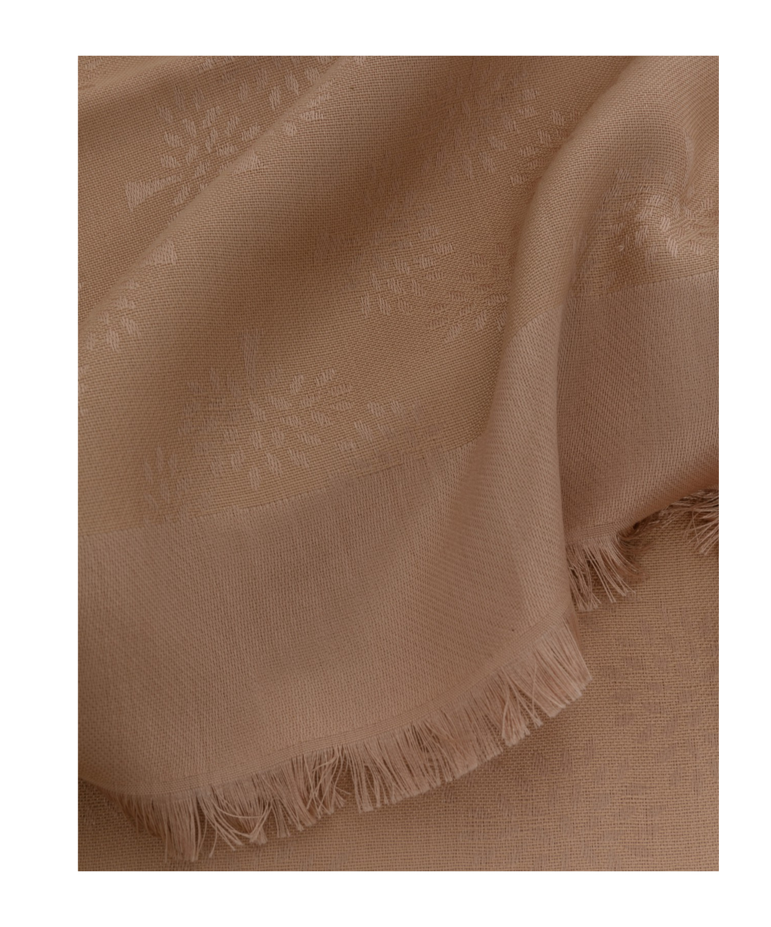 Mulberry Tree Square Monogram-pattern Scarf In Nude