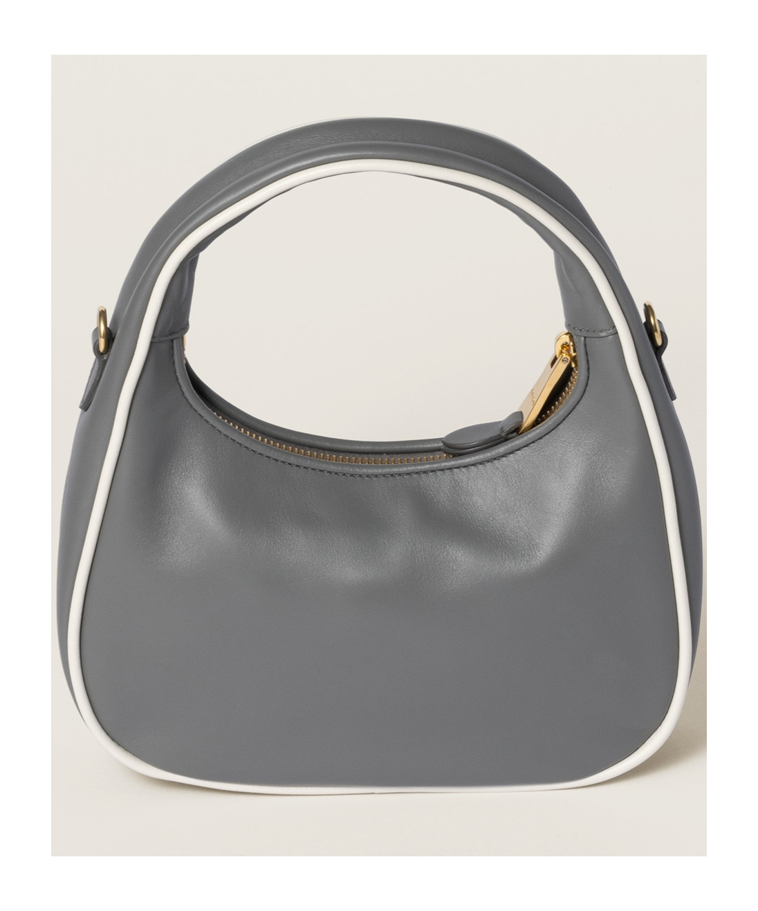 Miu Miu Wander Shoulder Bag In Gray
