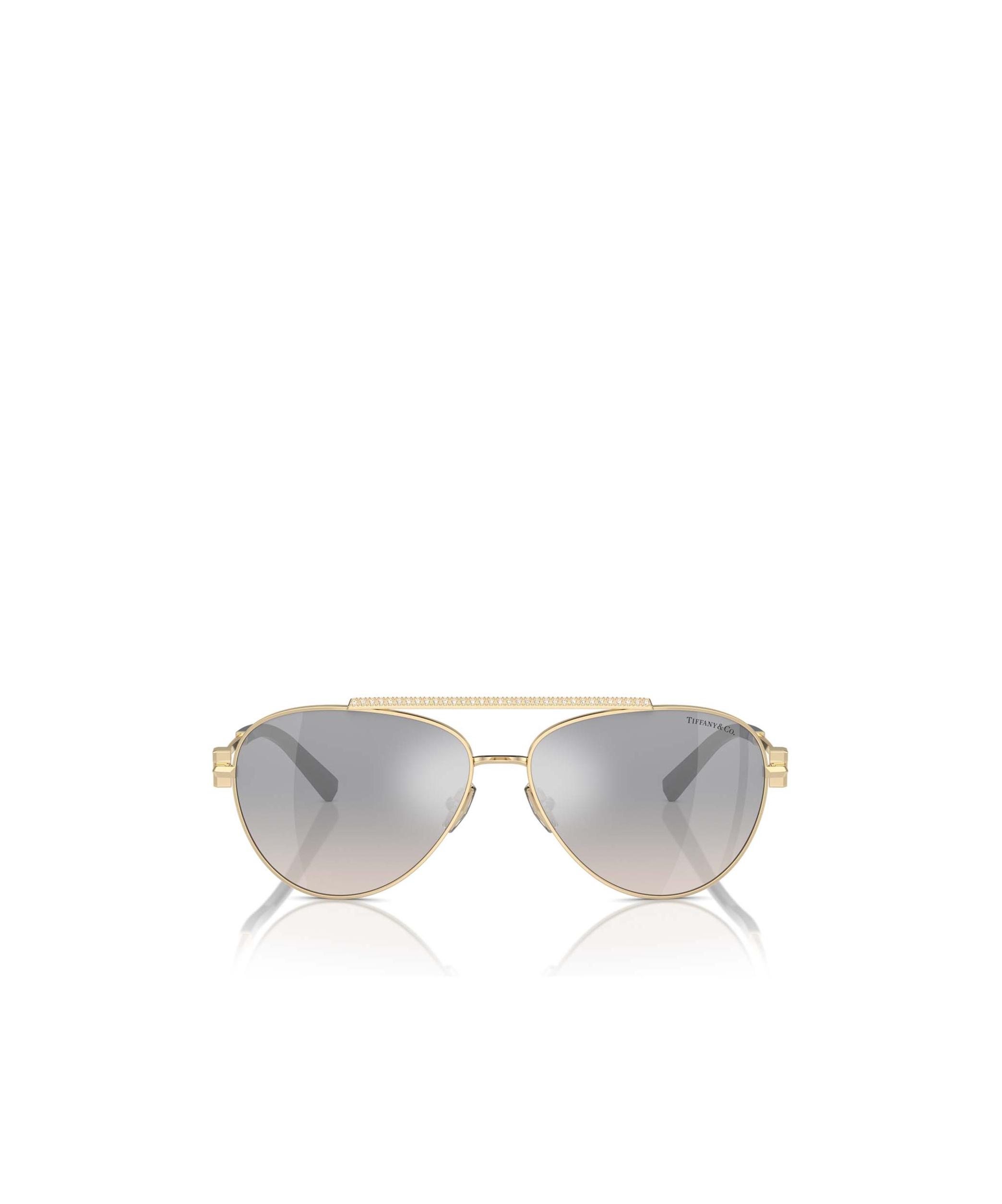 Tiffany & Co Geometric Frame Sunglasses In Gray