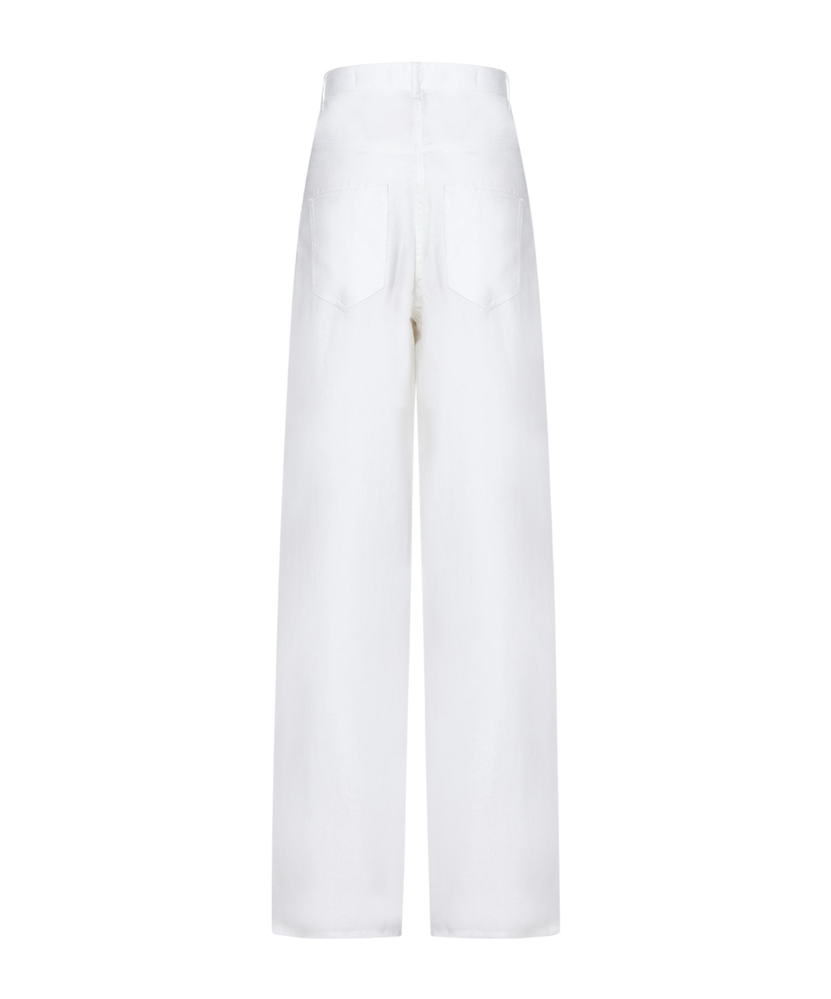 N°21 High-waisted Wide Leg Trousers In Linen Blend