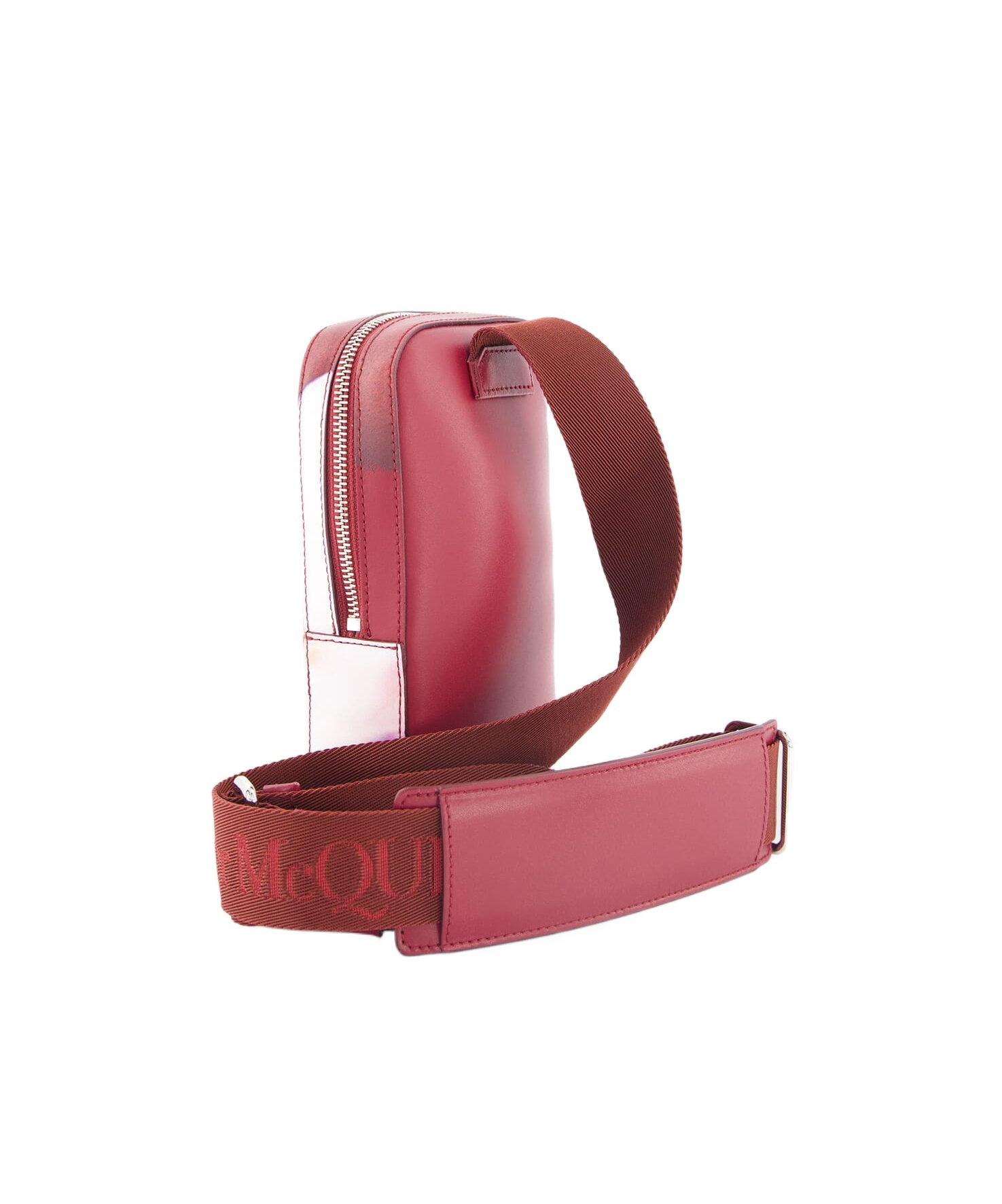 Alexander Mcqueen Floral-print Shoulder Bag In Red