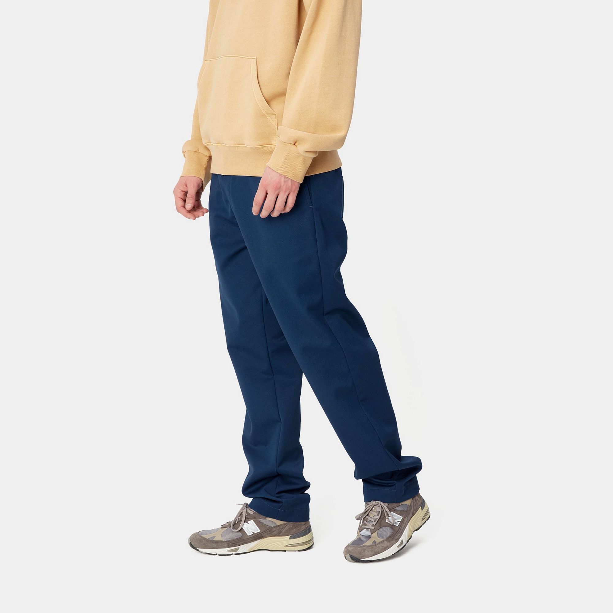 Carhartt Work In Progress Flint Straight Leg Twill Pants In Blue