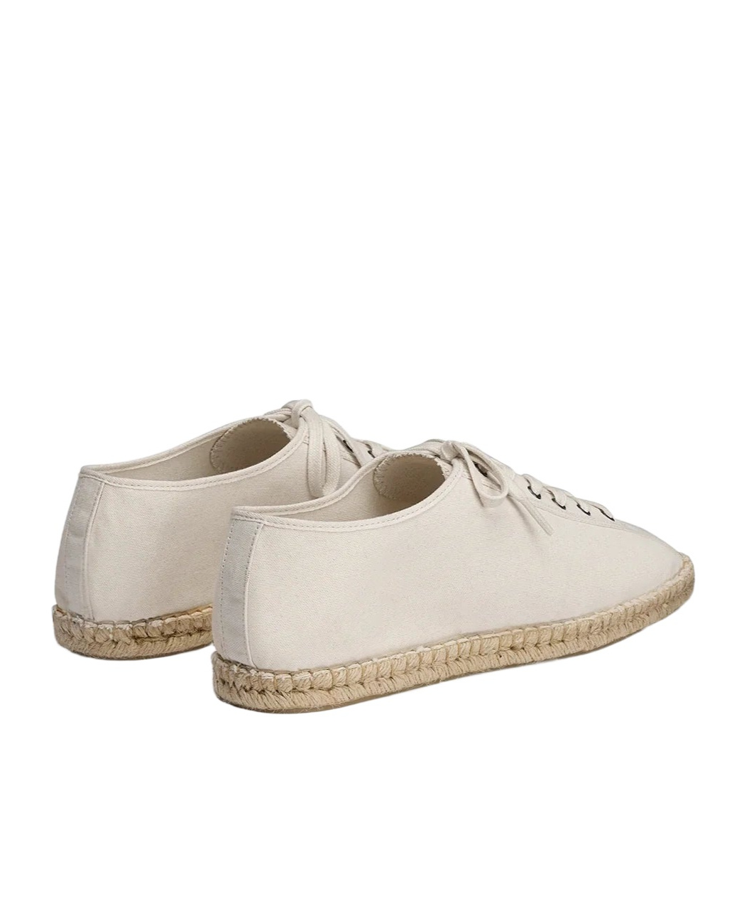 Lemaire Linoleum Laced Espadrilles In Off White