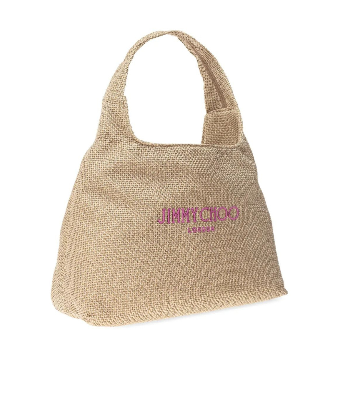 Jimmy Choo Logo Shoulder Bag In Nude
