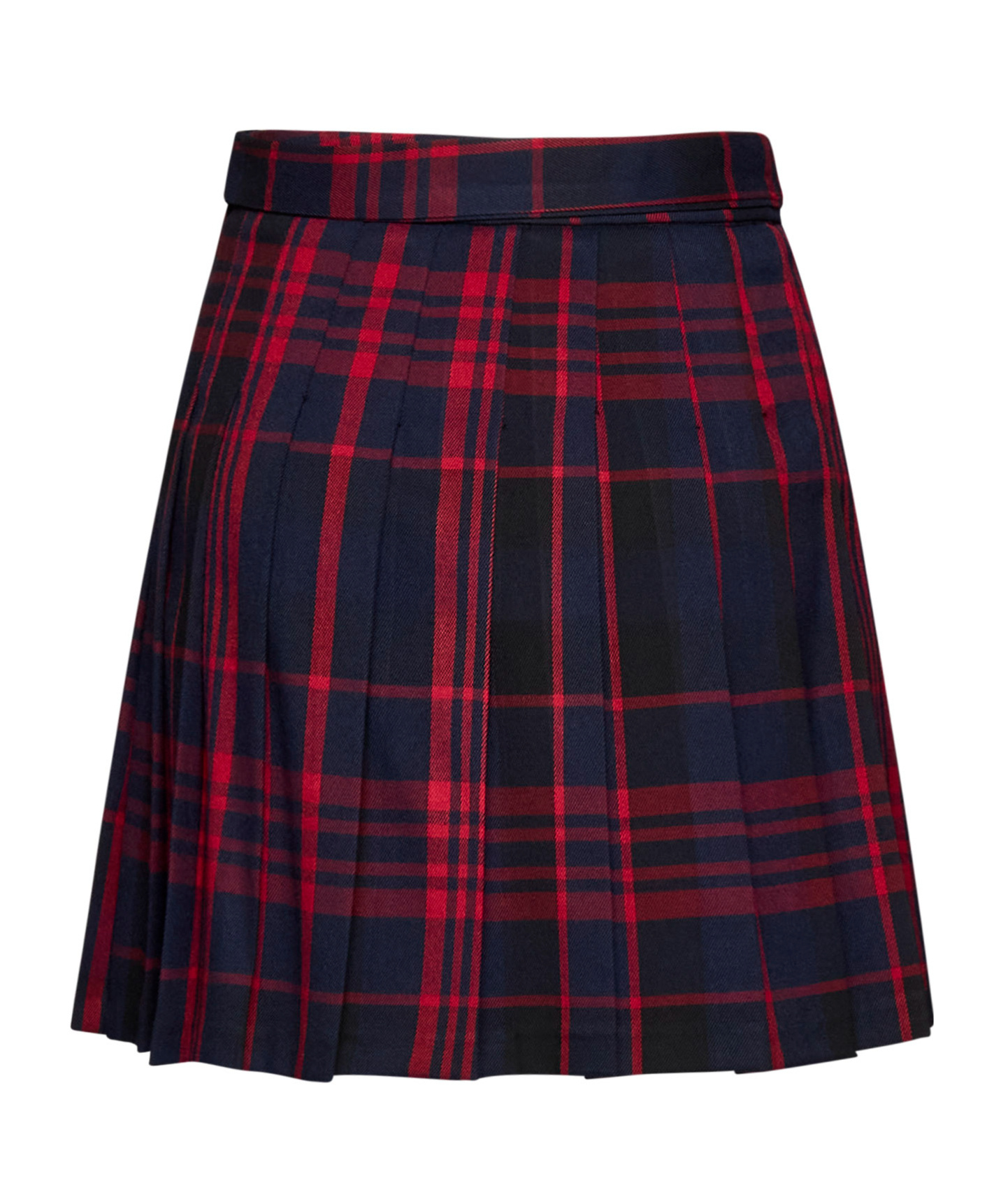 Kaos Check Pattern Skirt In Blue