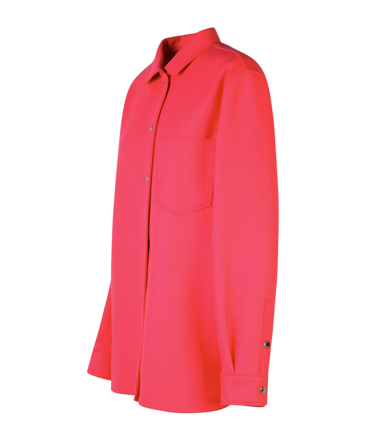 Moschino Jeans Oversized Button-up Knitted Shirt In Red