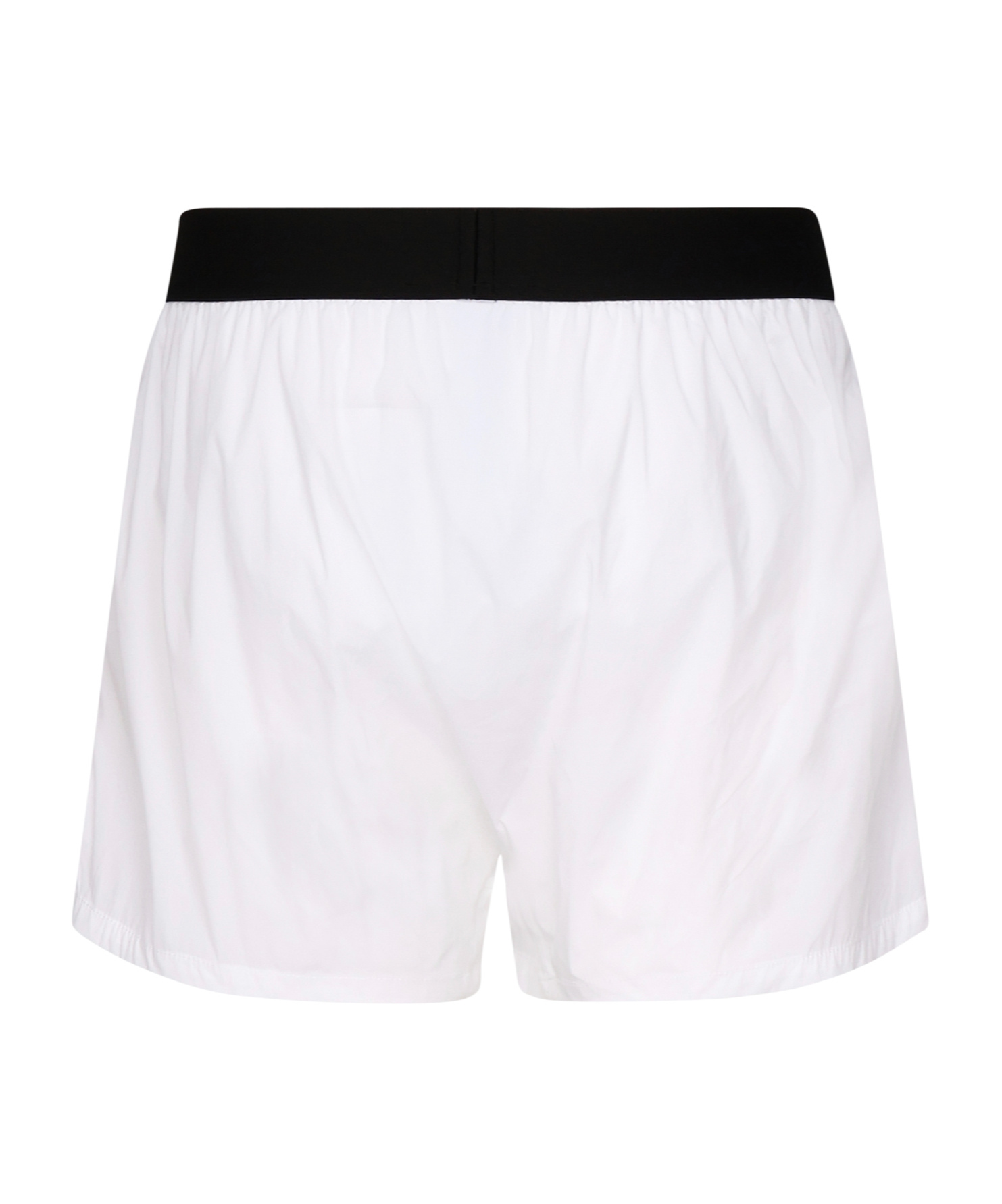 Dsquared2 White Logo Midi Waist Swim Shorts In White