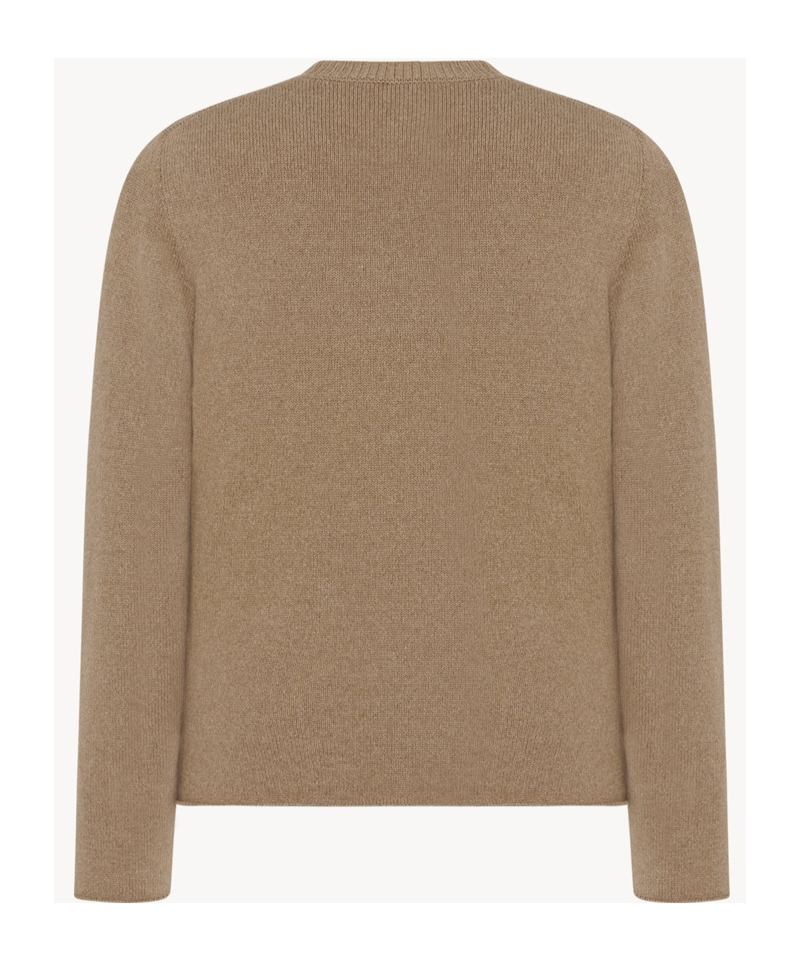 The Row Long-sleeved Wool Sweater In Beige Mixed Colors