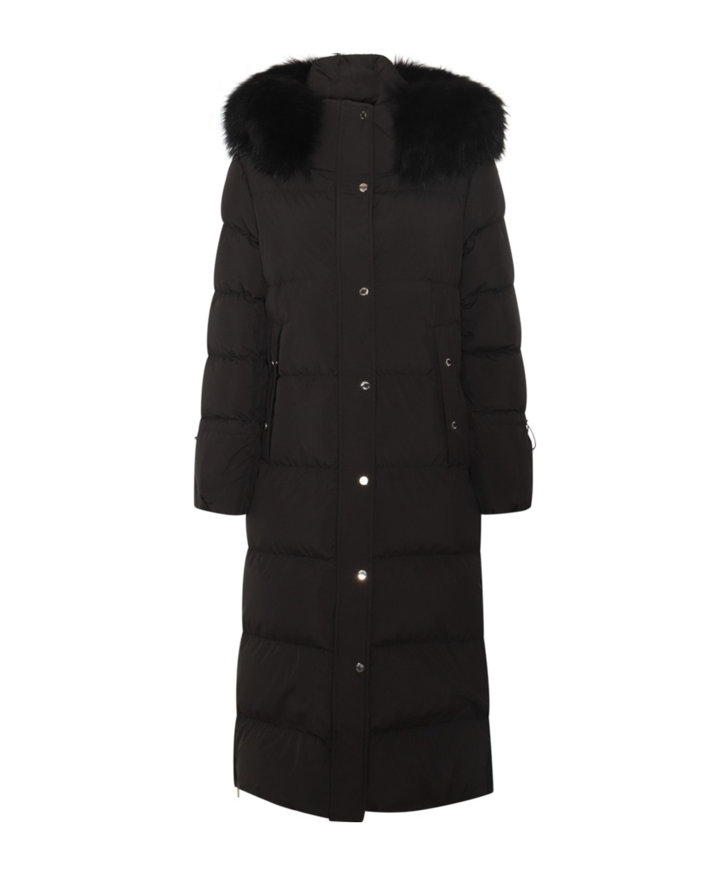 Moorer Long-sleeved Down Jacket In Black