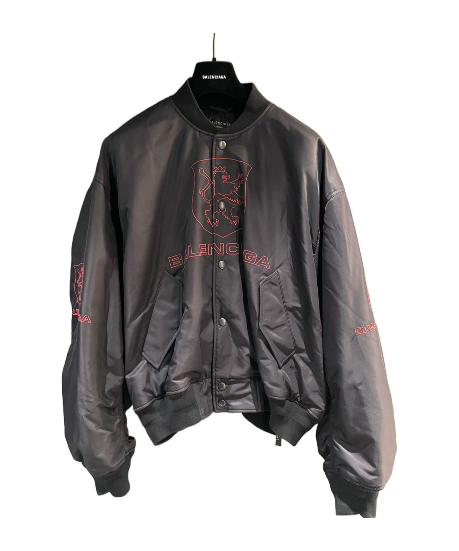 Balenciaga Long-sleeved Casual Jacket In Black