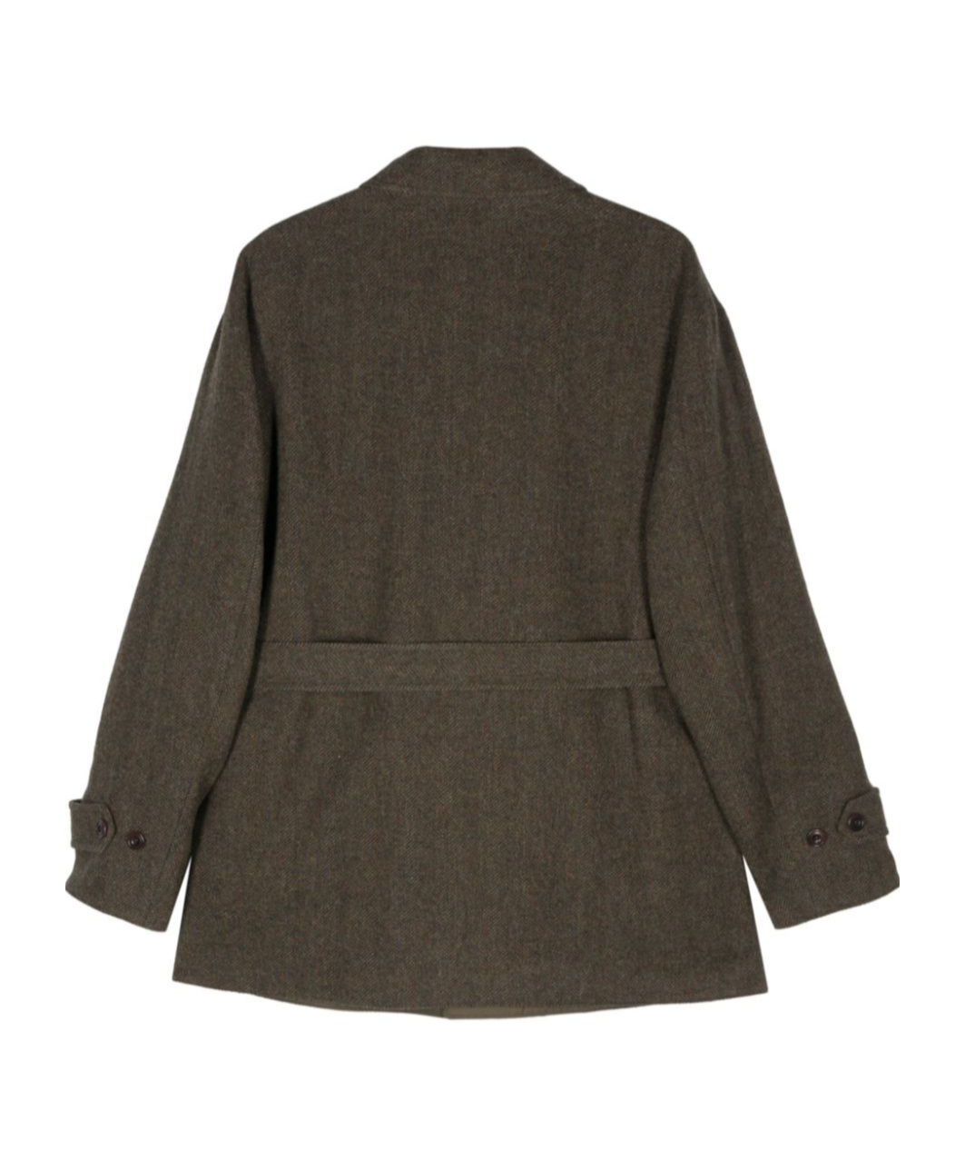 Polo Ralph Lauren Wool Single Breasted Walking Jacket For Men In Brown