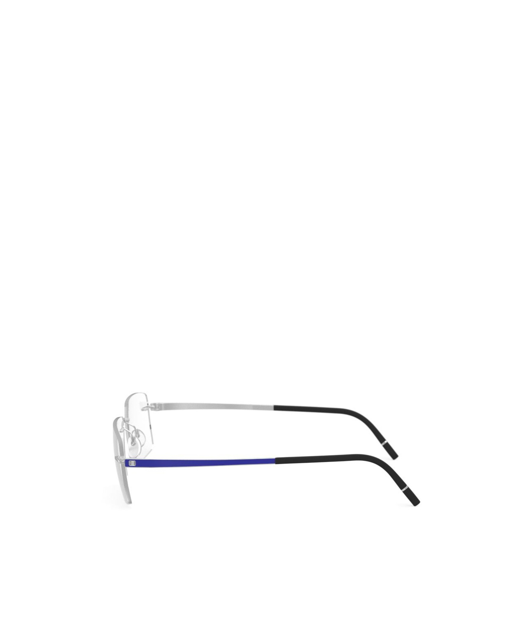 Silhouette Geometric Flat Mirror In White