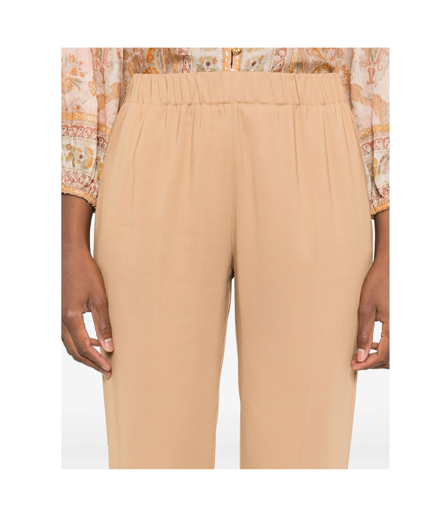 Shop Forte Forte Elastic Waist Casual Pants