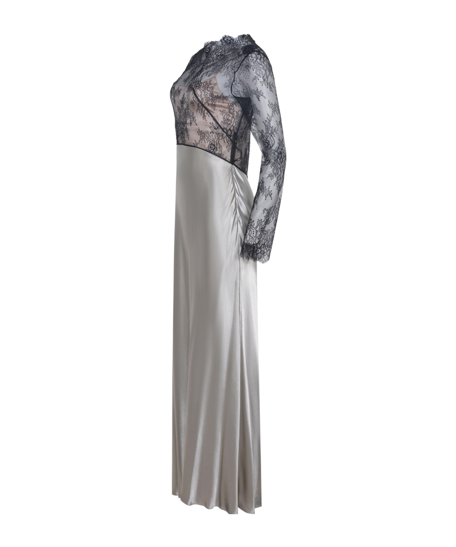 Alberta Ferretti Dress Made Of Satin. In White