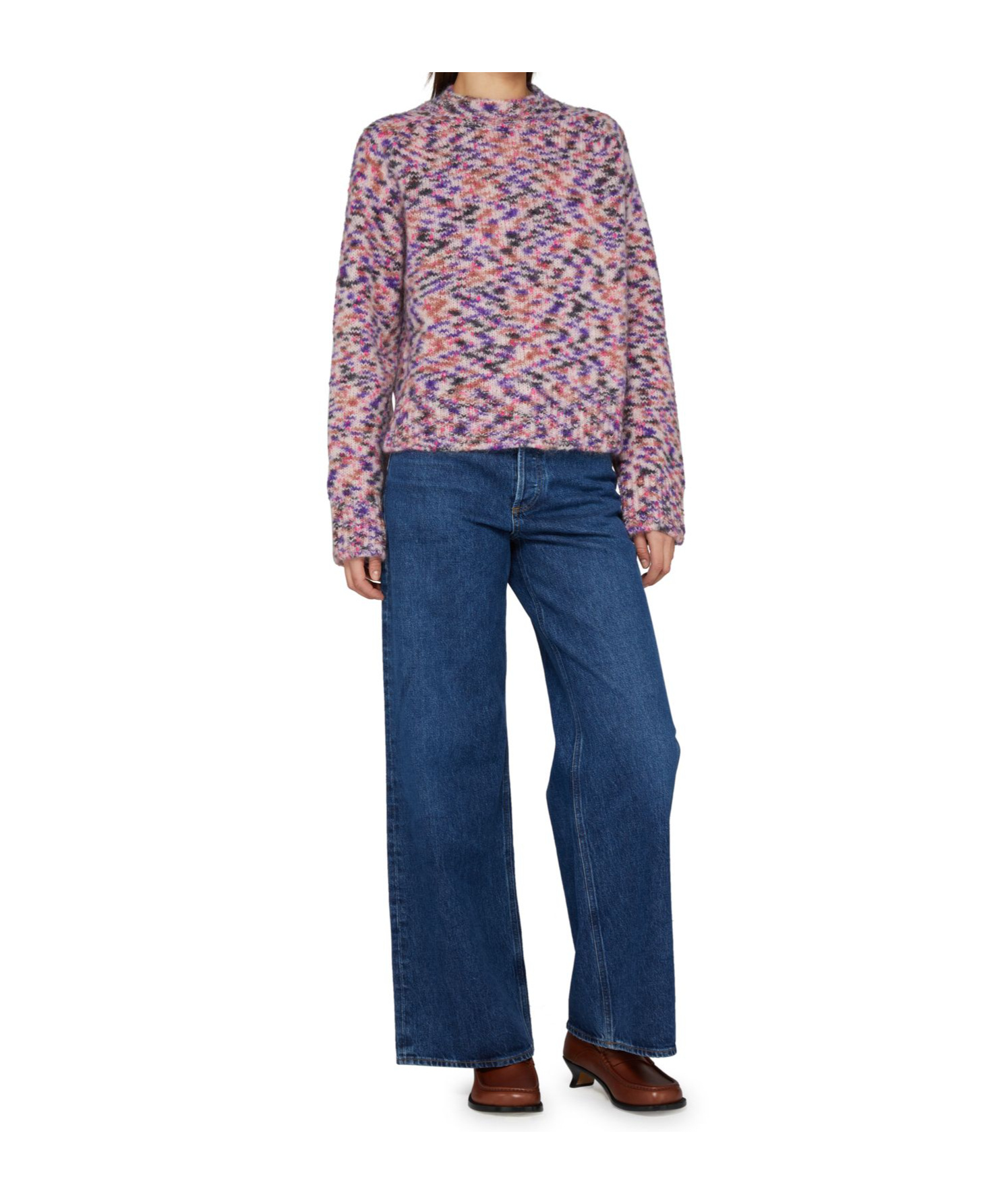 Apc Philippine Round-neck Sweater In Pink