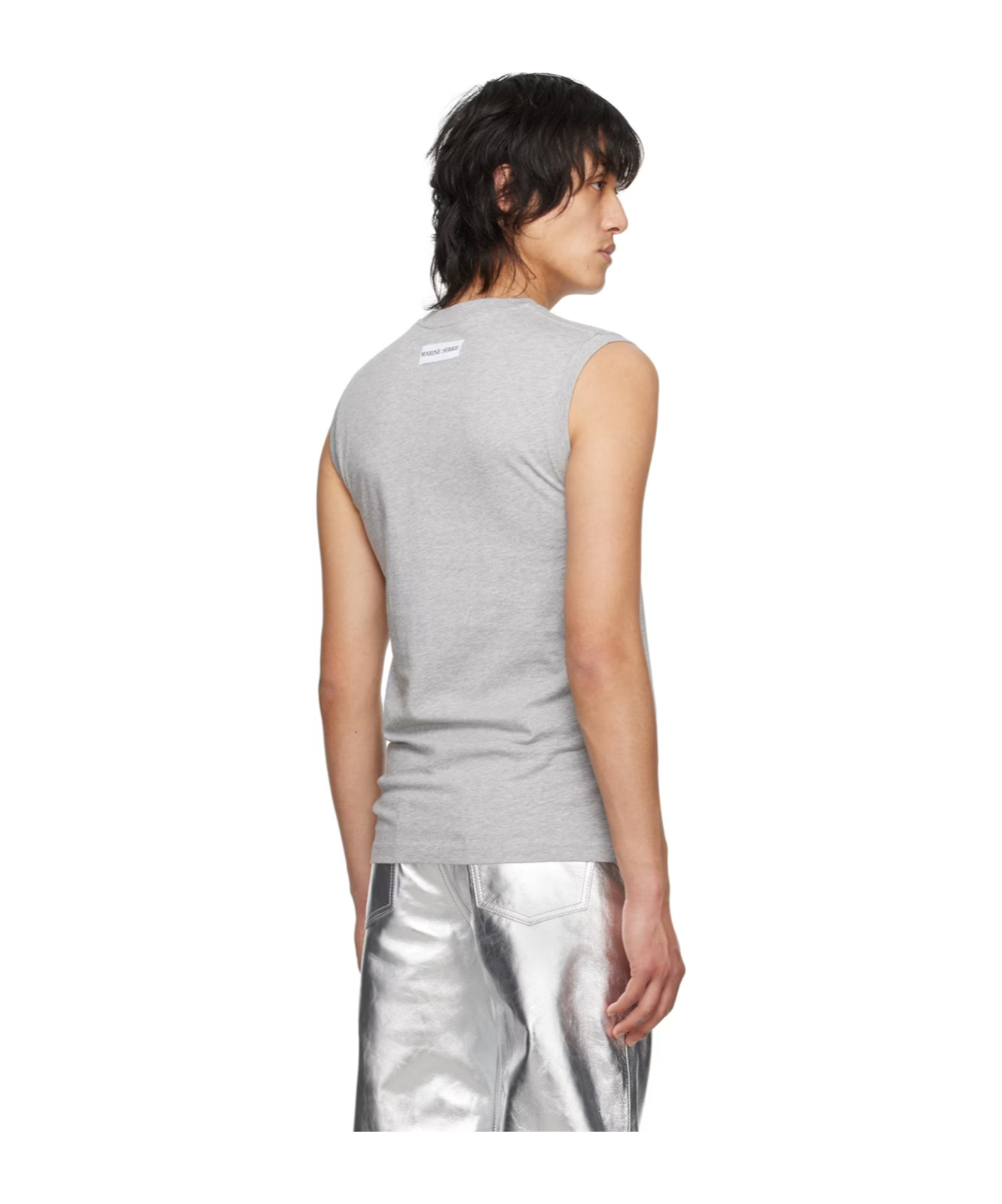 Marine Serre Plain Jersey Short-sleeved T-shirt In White