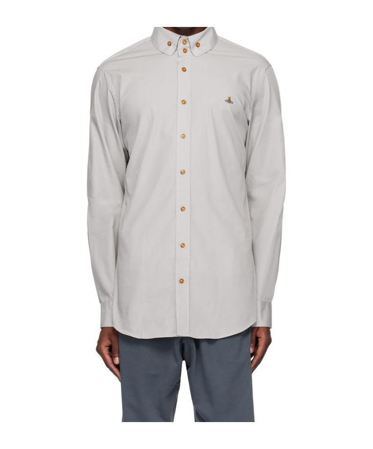 Vivienne Westwood Gray Two Button Krall Shirt In White