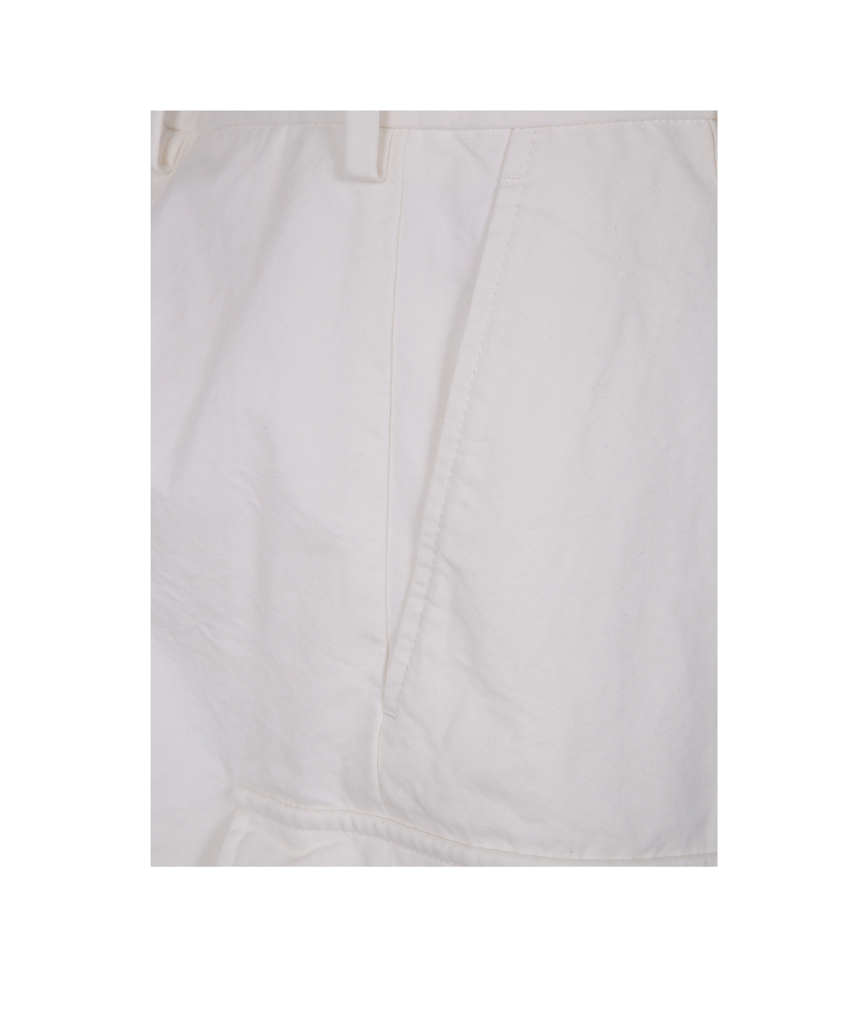 Ann Demeulemeester Women Nadina Cargo Shorts Natural Wash Cotton In White