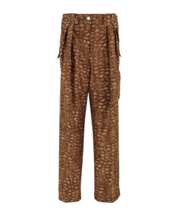 Dries Van Noten Belt Loop Casual Pants In Brown