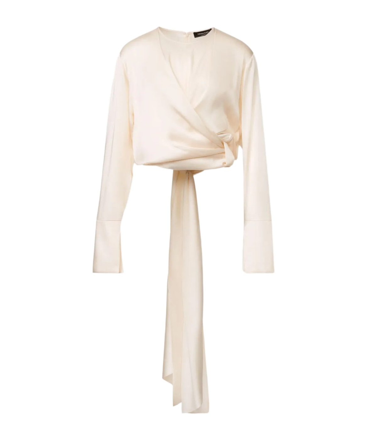 Fabiana Filippi Wrap-tie Silk Blouse In White