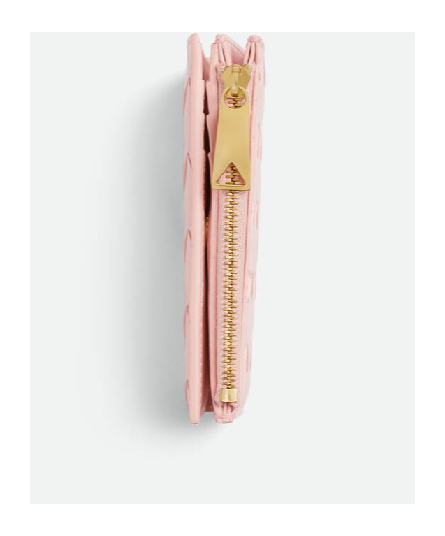 Bottega Veneta Small Folding Wallet In Pink