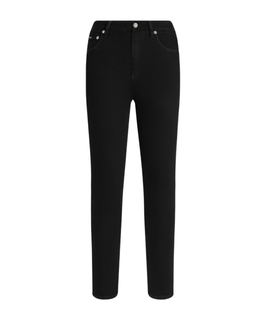 Dolce & Gabbana Fitted Pants With Back Pocket And Belt Loops In Black
