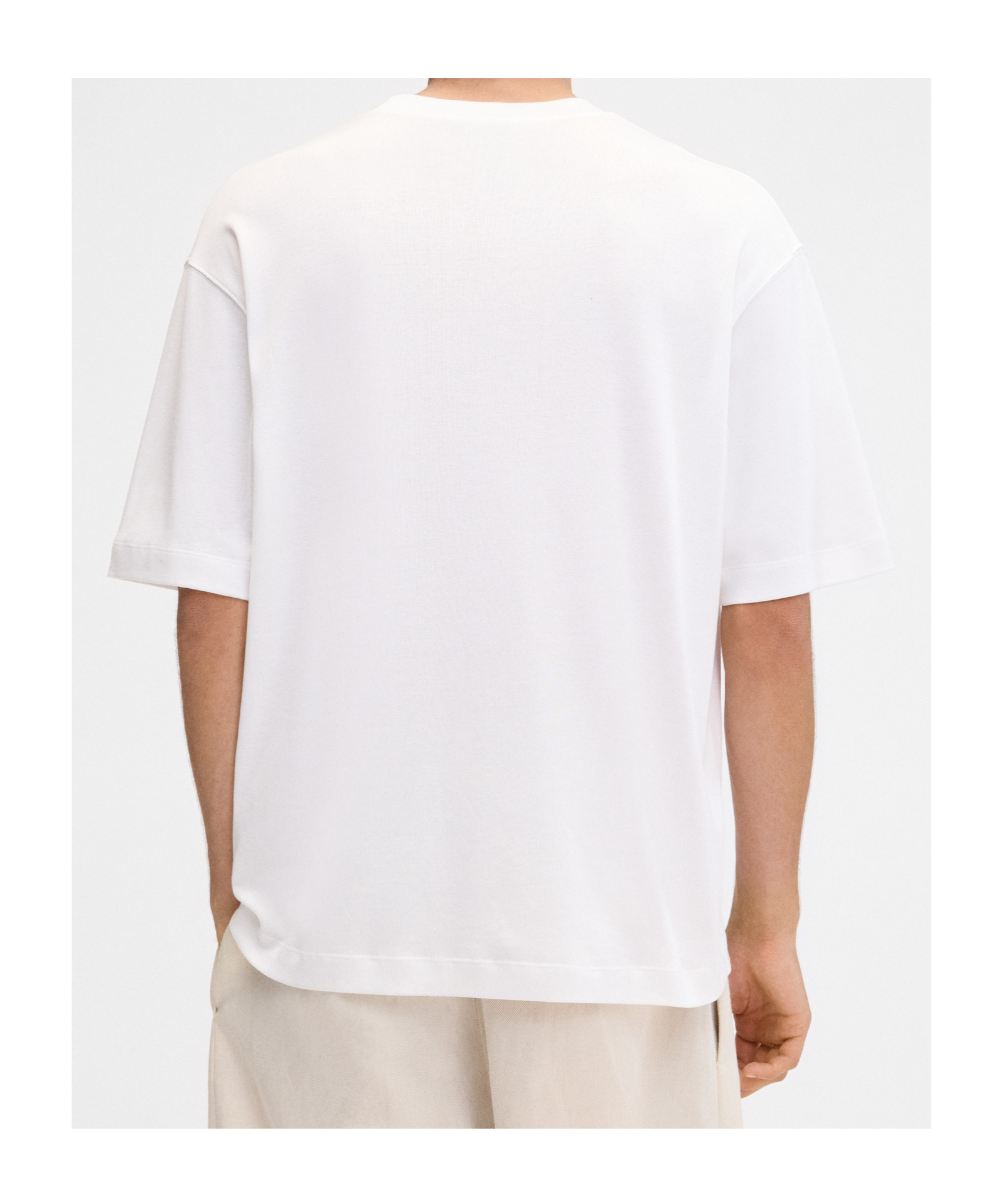 Jacquemus Mens Station Patch White Stazione Brand-patch Cotton-jersey T-shirt In White
