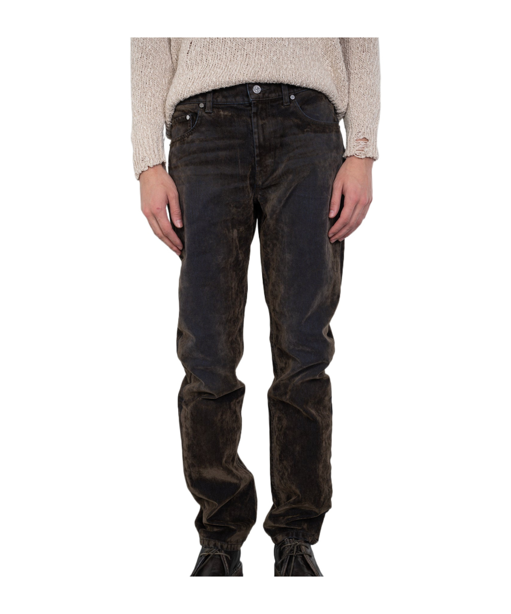 Helmut Lang Flocked Jeans