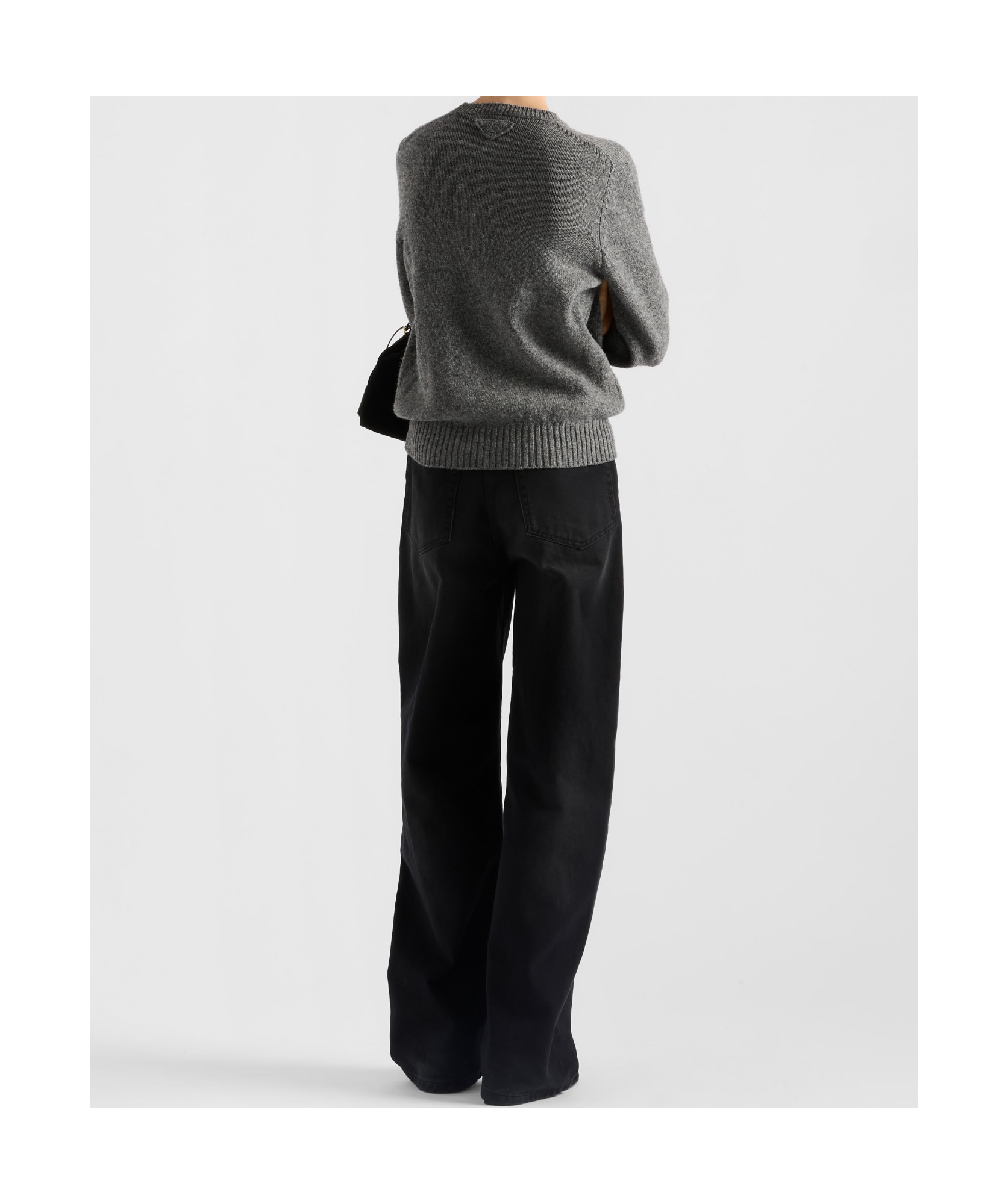 Prada Straight-leg Belted Pants In Black
