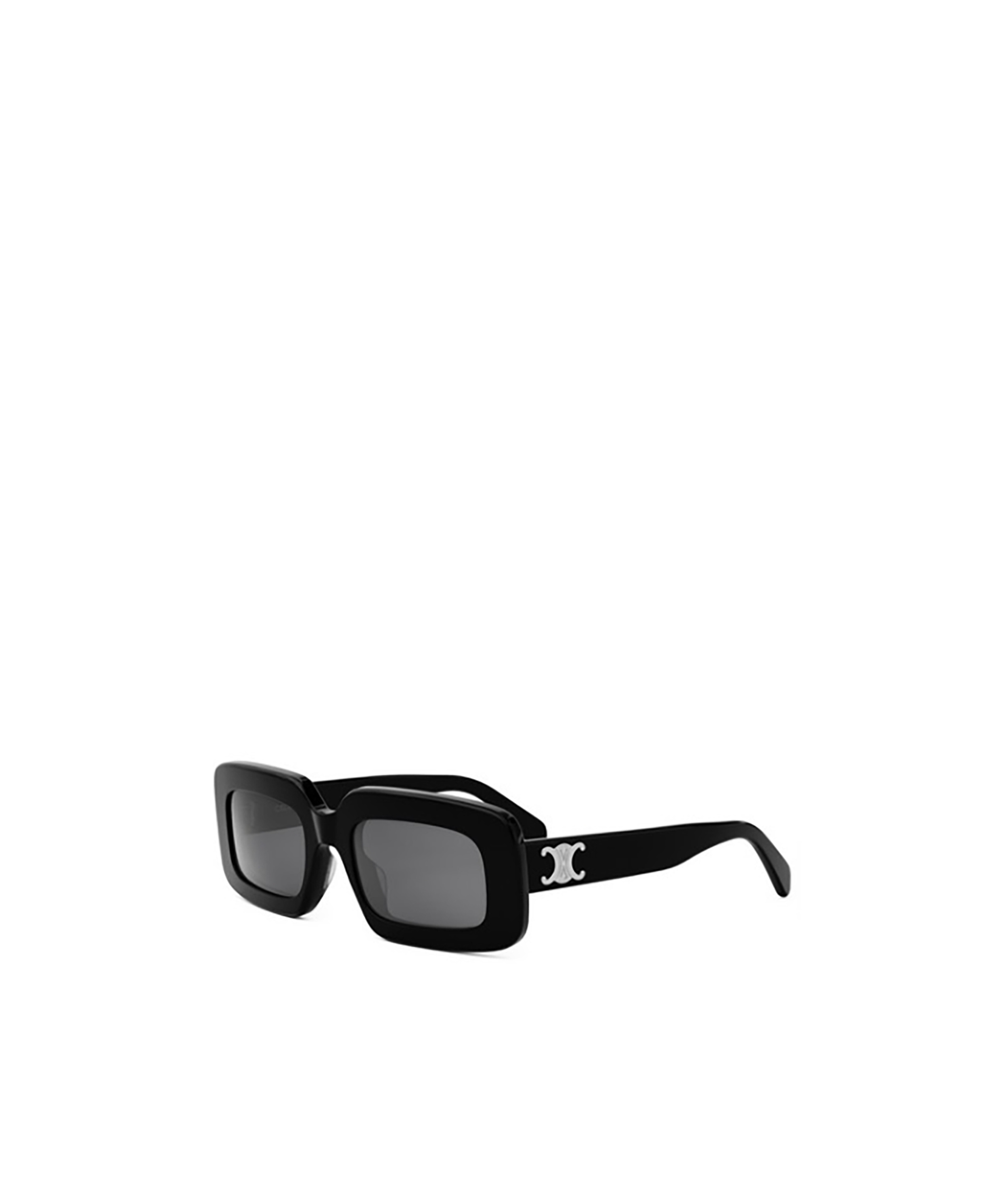 Celine Triomphe 53mm Rectangular Sunglasses In Black