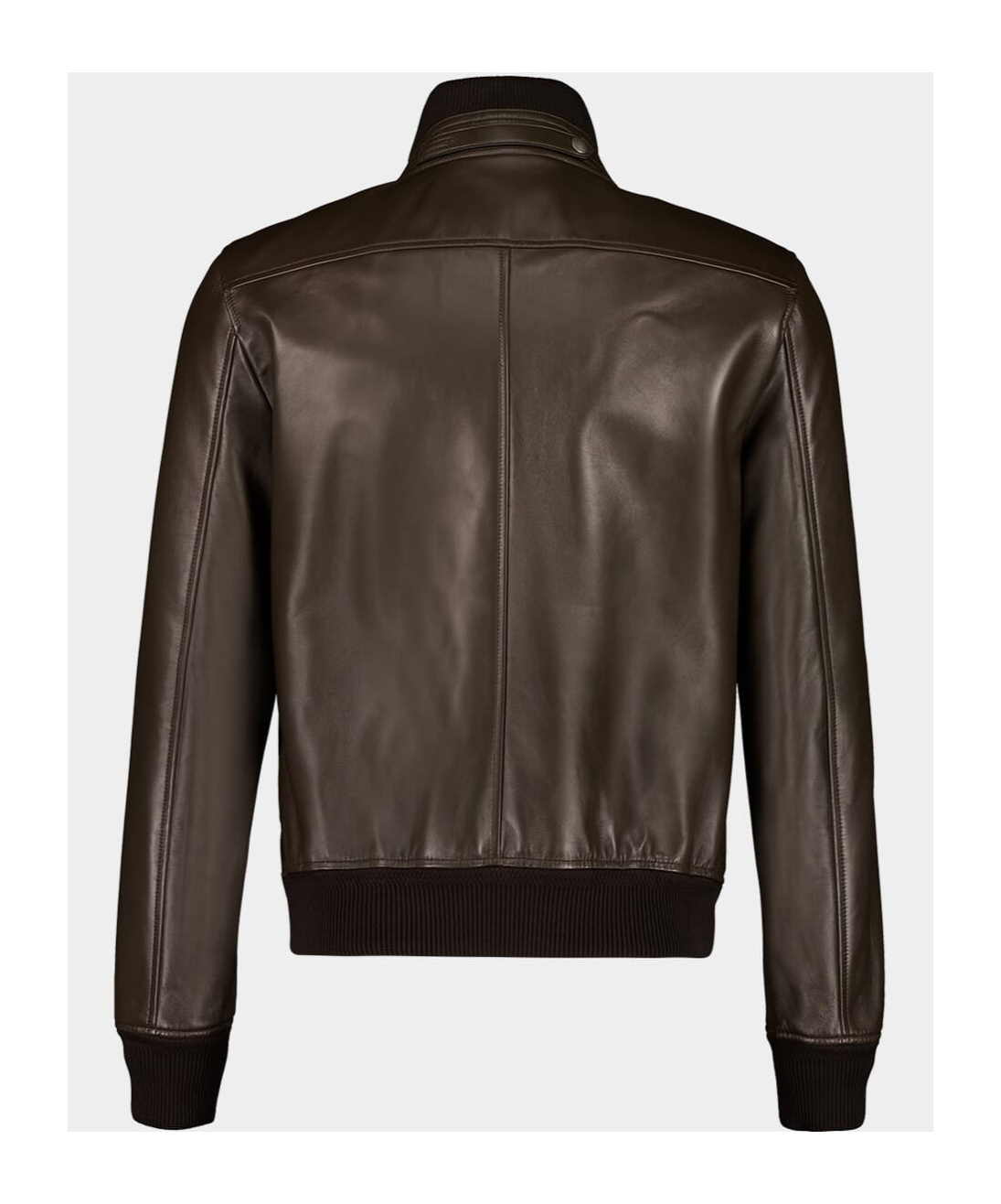 Tom Ford Leather Jacket In Brown