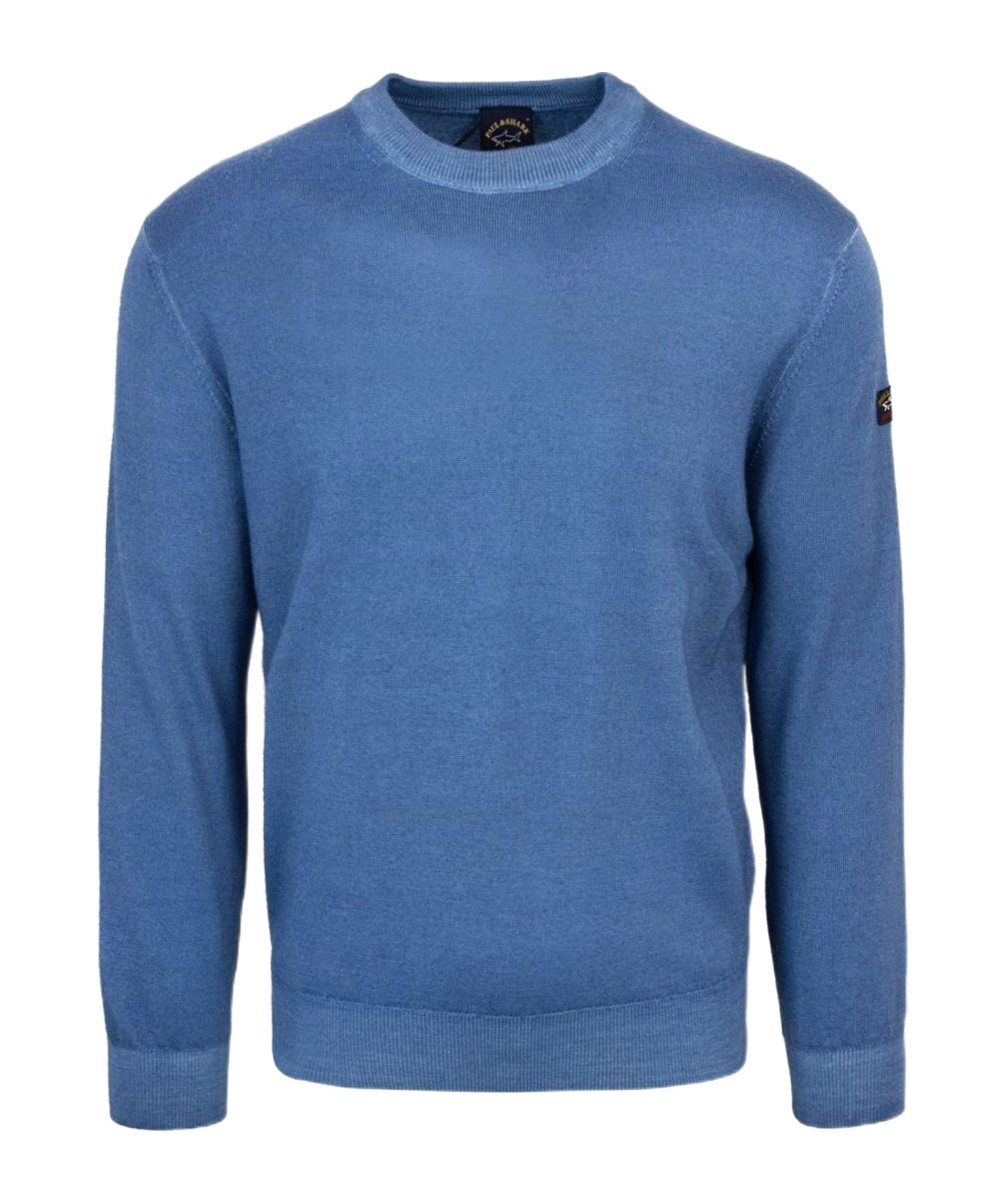 Paul & Shark Crewneck In Light Blue Extrafine Wool In Blue
