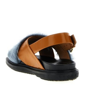 Marni Fussbett Flat Sandals In Multi