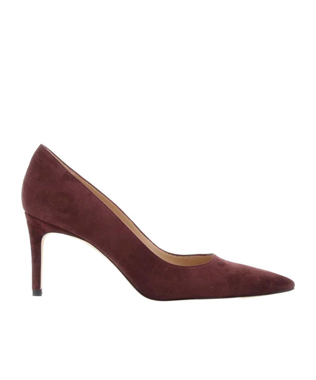Stuart Weitzman 80mm Pointed-toe Suede Heeled Pumps In Red