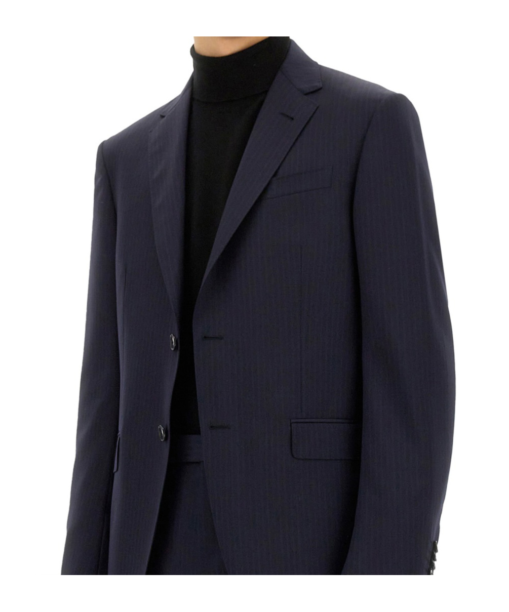 Shop Zegna Long-sleeved Suit In Black