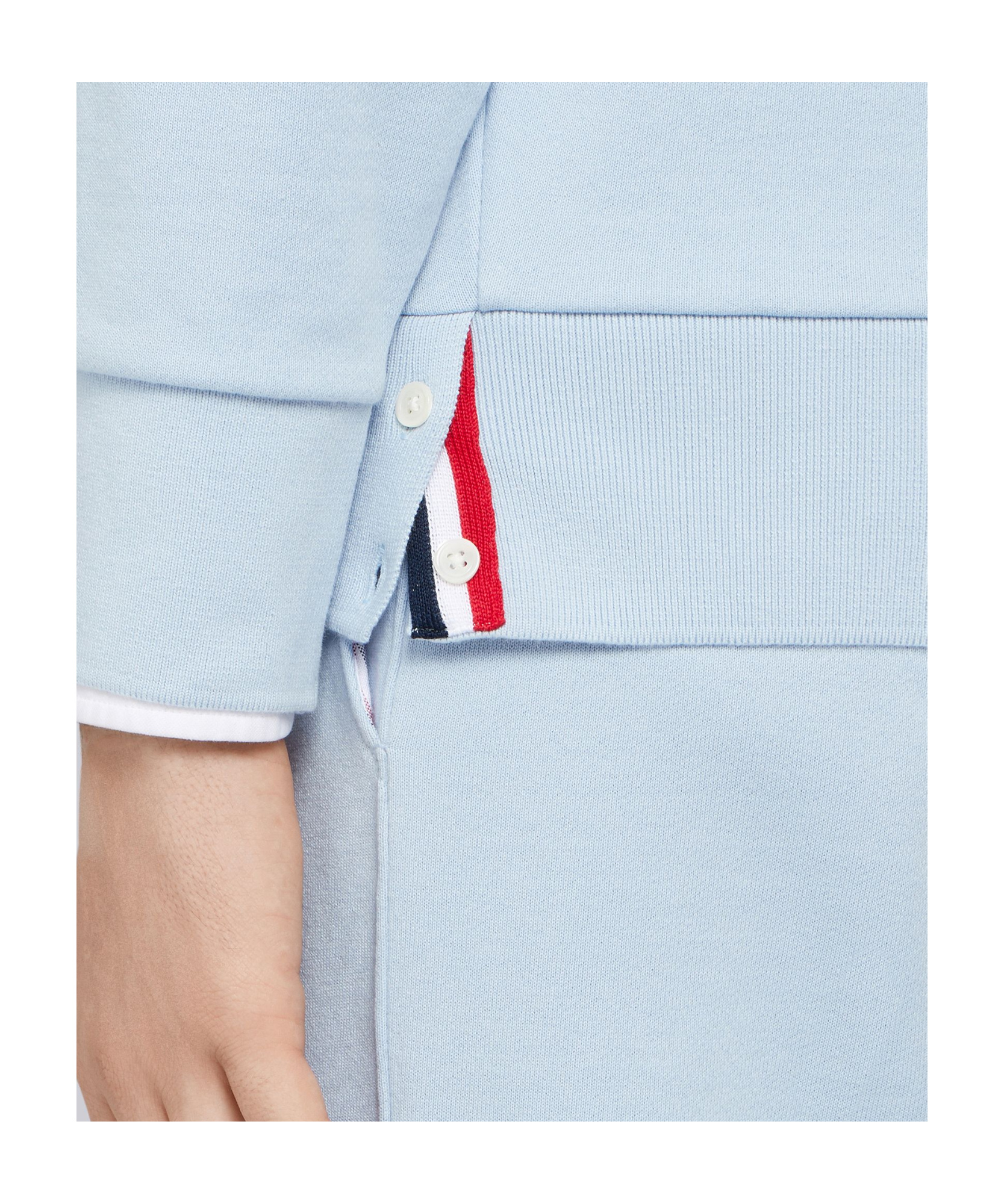 Thom Browne Engineered 4-bar Loopback Sweatshirt In Blue