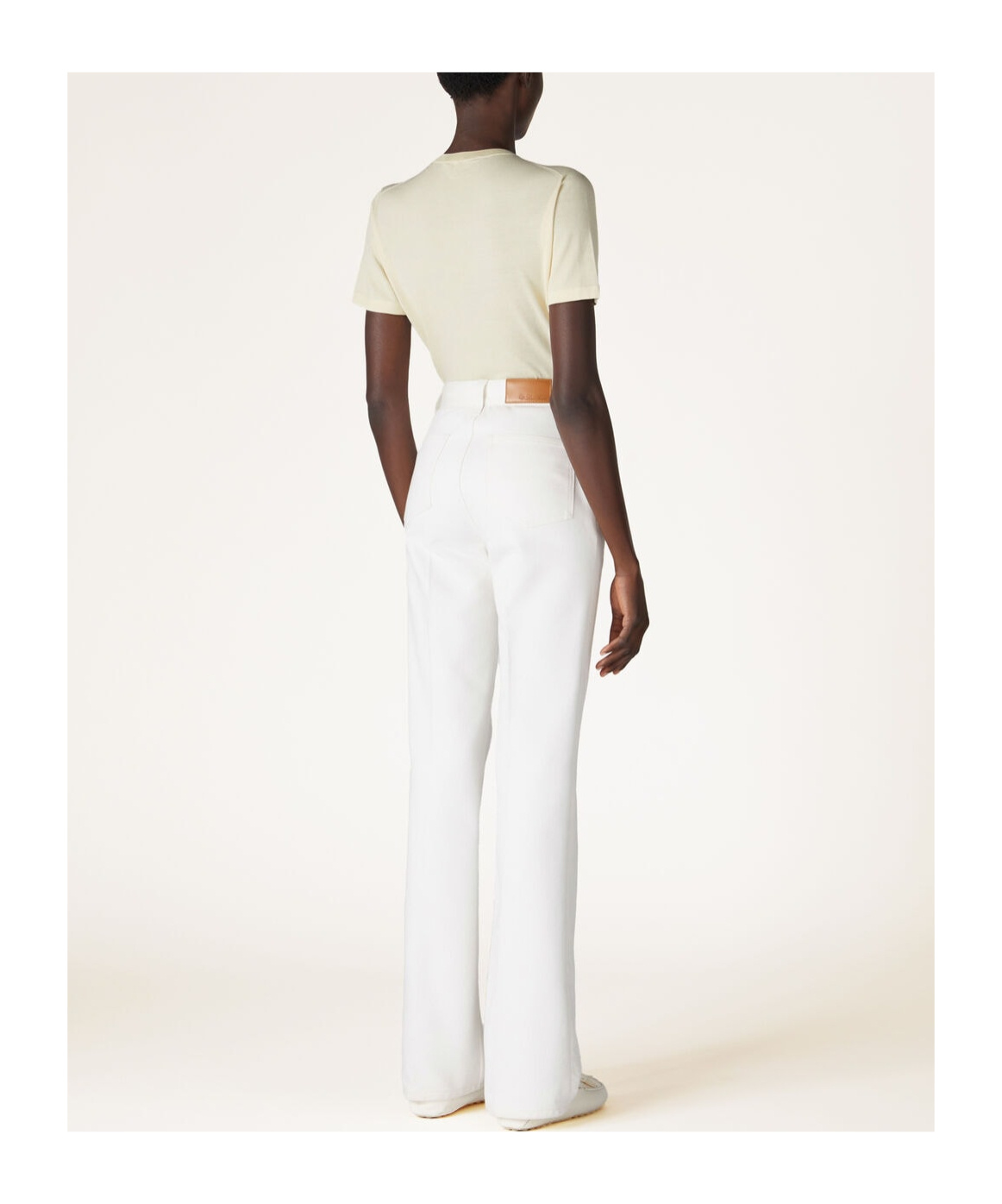 Loro Piana Short-sleeved T-shirt In White Radish Color