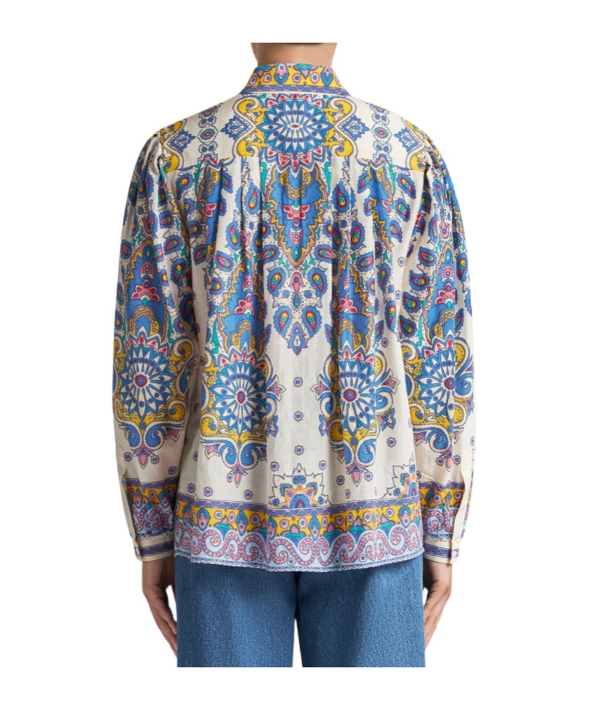 Etro Long-sleeved Shirt In Multicolor