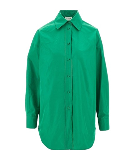 P.a.r.o.s.h Drop-shoulder Shirt In Green