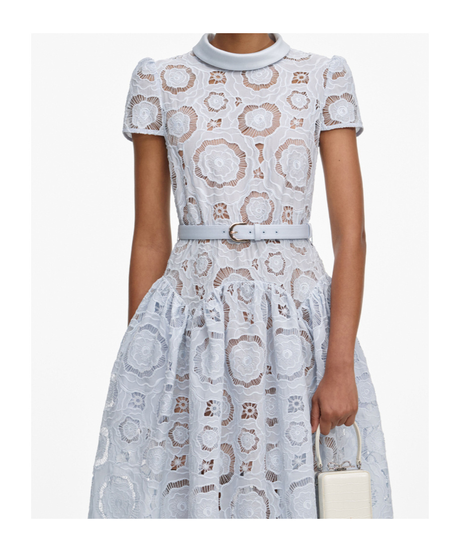 Self-portrait Elegant Mini Dress For Women In Blue