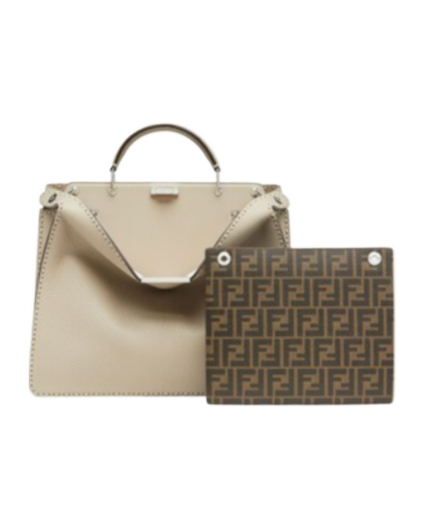 Fendi Medium Peekaboo Iseeu Tote Bag In Nude