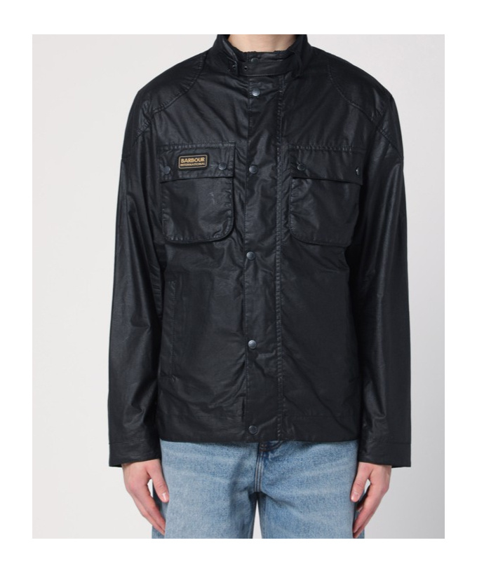 BARBOUR BARBOUR LOGO-PATCH LONG-SLEEVED JACKET